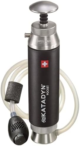 Katadyn Pocket Ceramic Hand Pump Water Filter for Emergency & Sur...