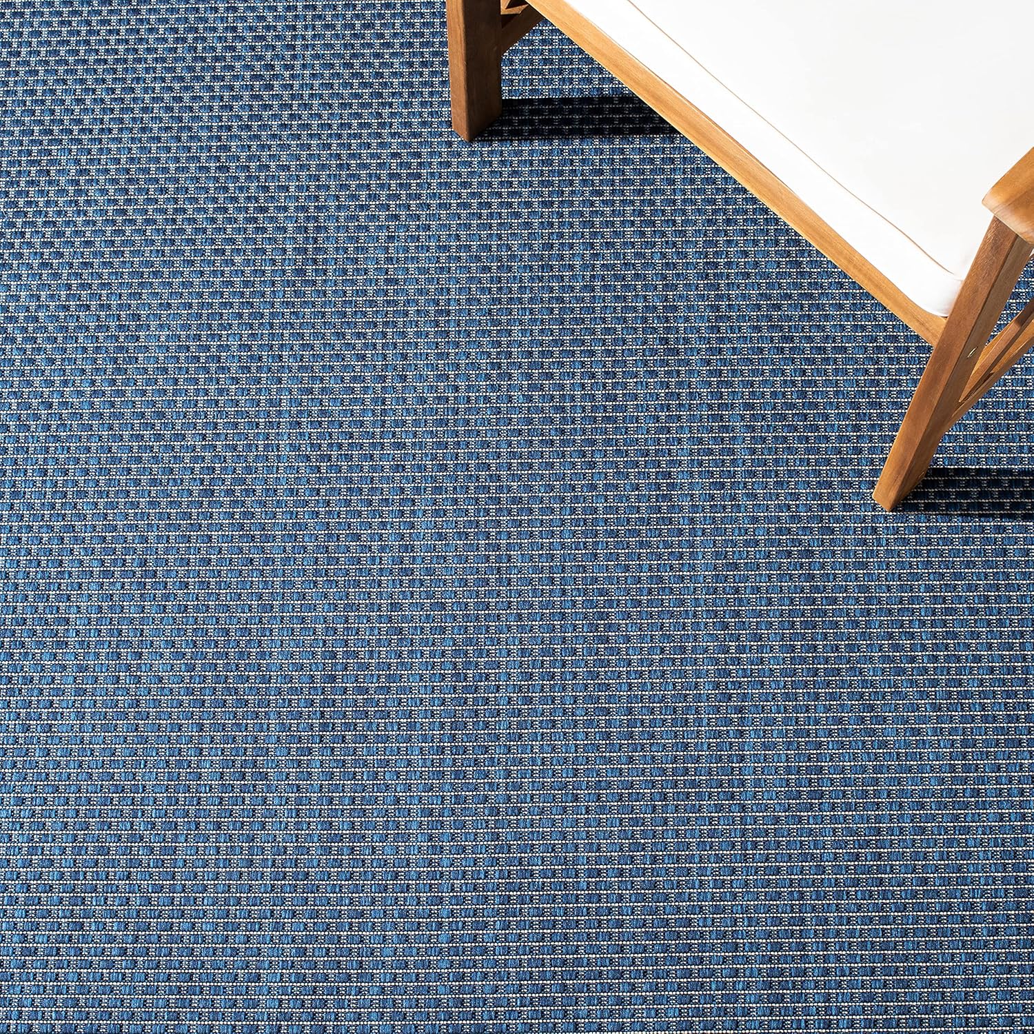 SAFAVIEH Courtyard Collection 2' x 3'7" Navy/Beige CY7987 Border Design Indoor/ Outdoor Waterproof Easy Cleaning Patio Backyard Mudroom Accent Rug