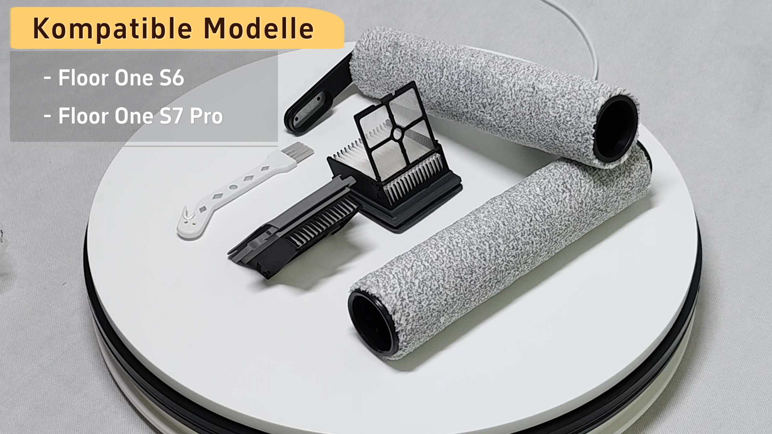 Bürstenrolle & Filter Set Für Tineco Floor One S7 Pro/S6 - 2 Ersatzrollen + 2 Filter