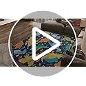 Cartoon Dinosaurs Area Rugs for Kids Black Lovely Animal Patterns Carpet Dinosaur Rugs for Boys Bedroom Living Dinning Room Bedroom Kitchen Playing Room, 4'5''×6'
