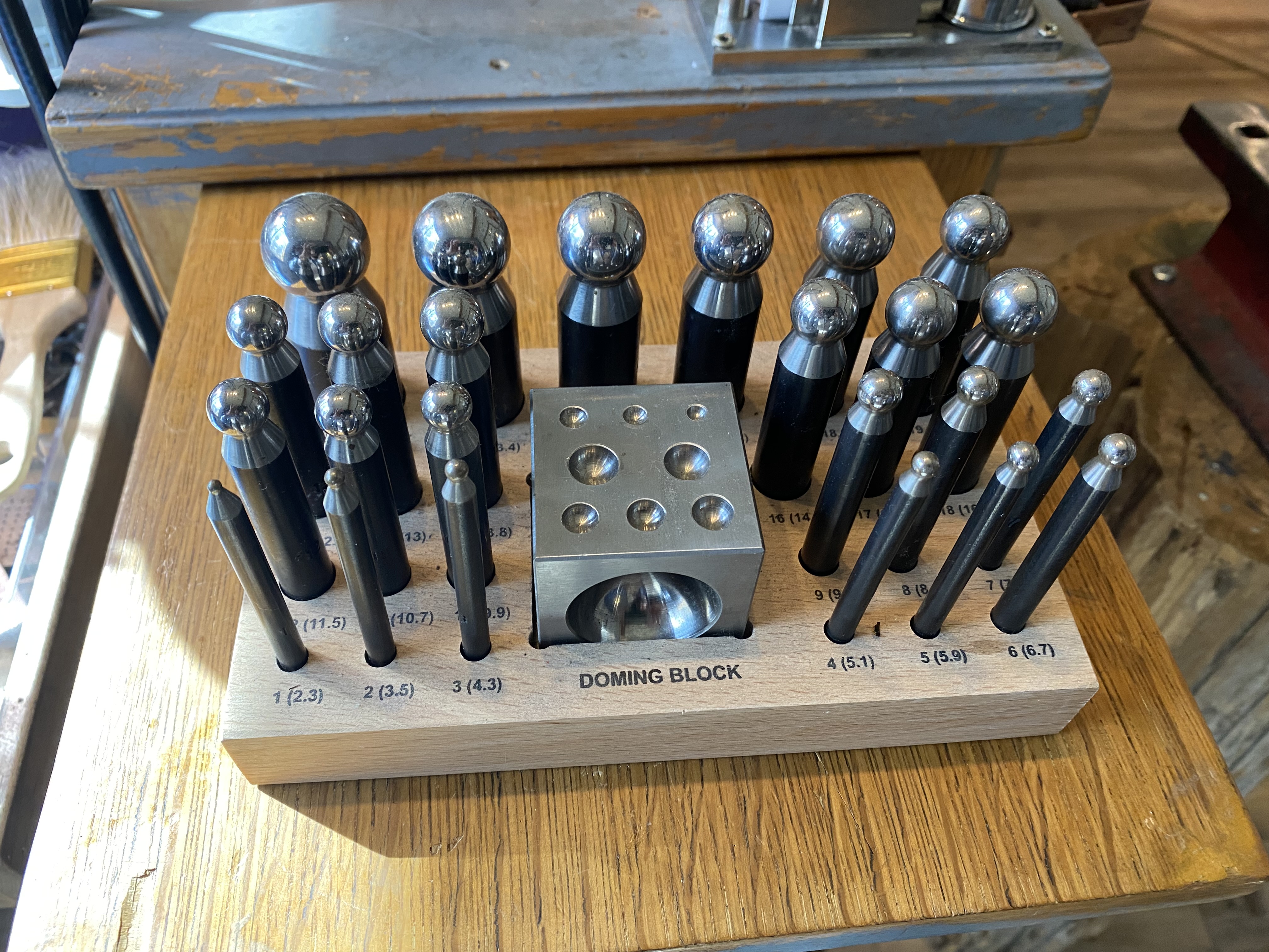 ベル作成キット Doming Tool Kit Coin Doming Tool Set - For coin bell tops, buttons, beads, crafts