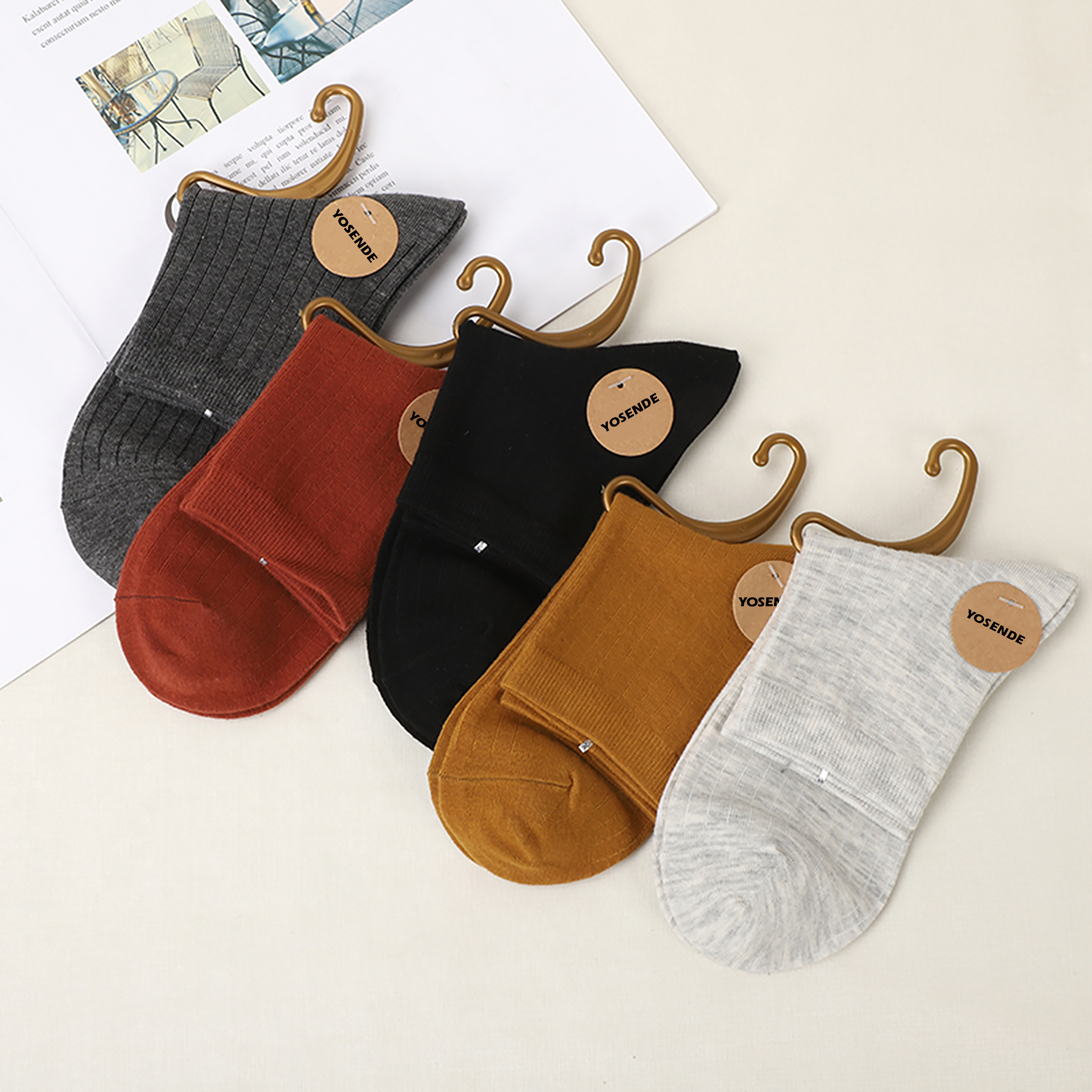 Confezione 5 Paia Fantasmino Unito Nero Effea Calze | Calze E - Foto 11