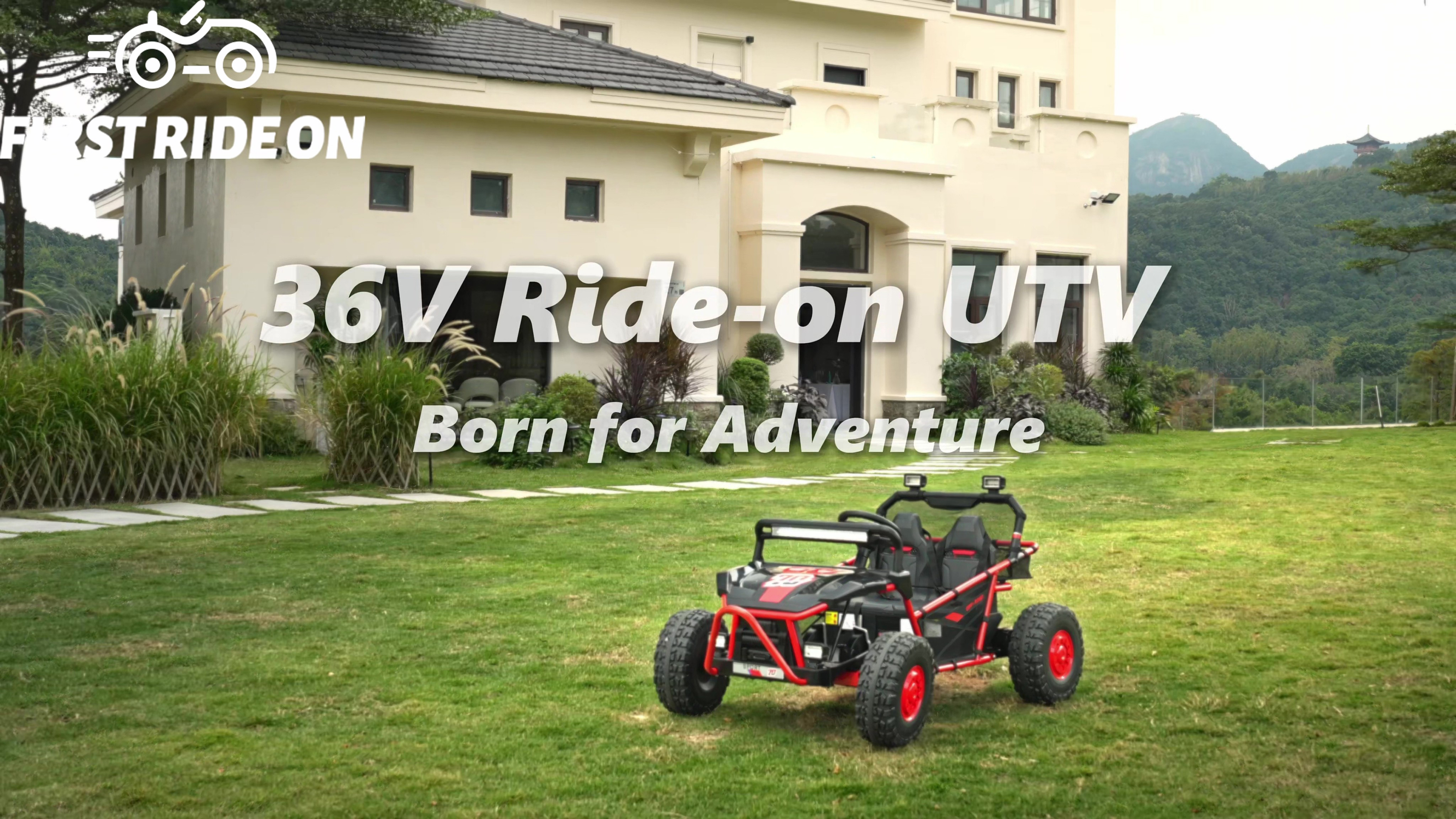 Amazon.com: First Ride On 36V Kids Ride On UTV, 2-Seater 400W
