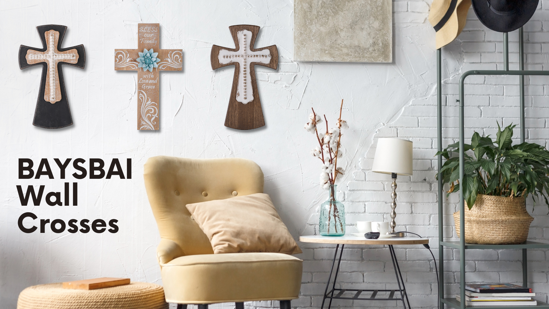 wall deco十字架 Amazon.com: DreamsEden Metal Cross Christian Wall Art