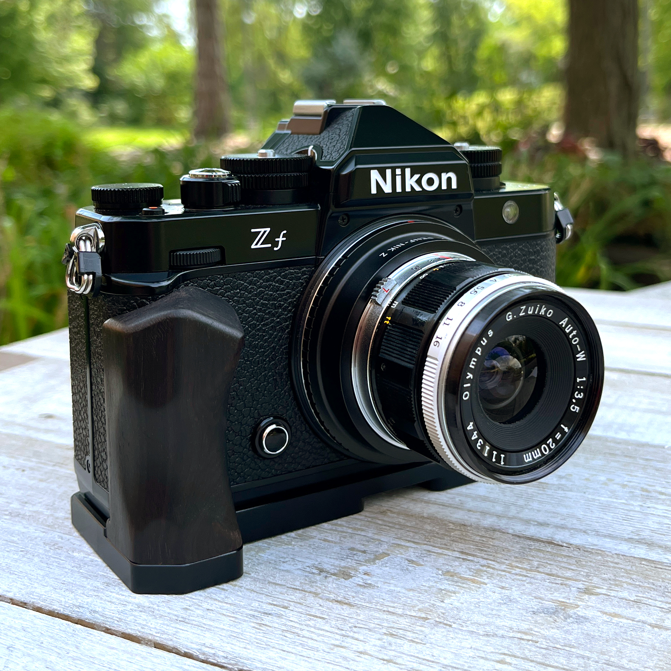 Amazon.com : Fotodiox Deluxe Metal Zf Camera Hand Grip with Wooden