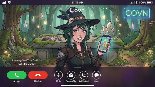 Witch Fake Video Call - Scary Prank Call App, Spooky Witch Audio Simulation & Magic Caller ID for Halloween Fun – vue 4