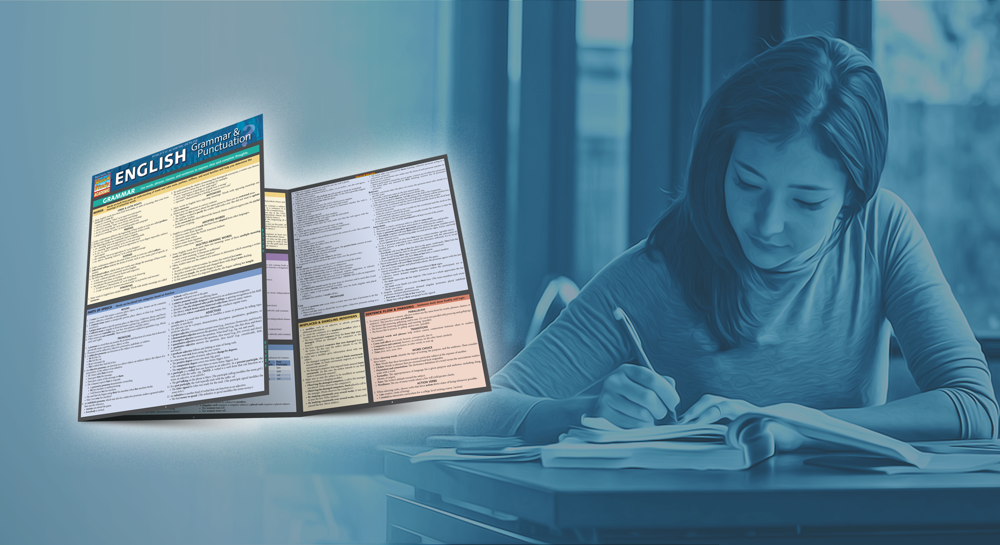 English Grammar & Punctuation QuickStudy Laminated Reference