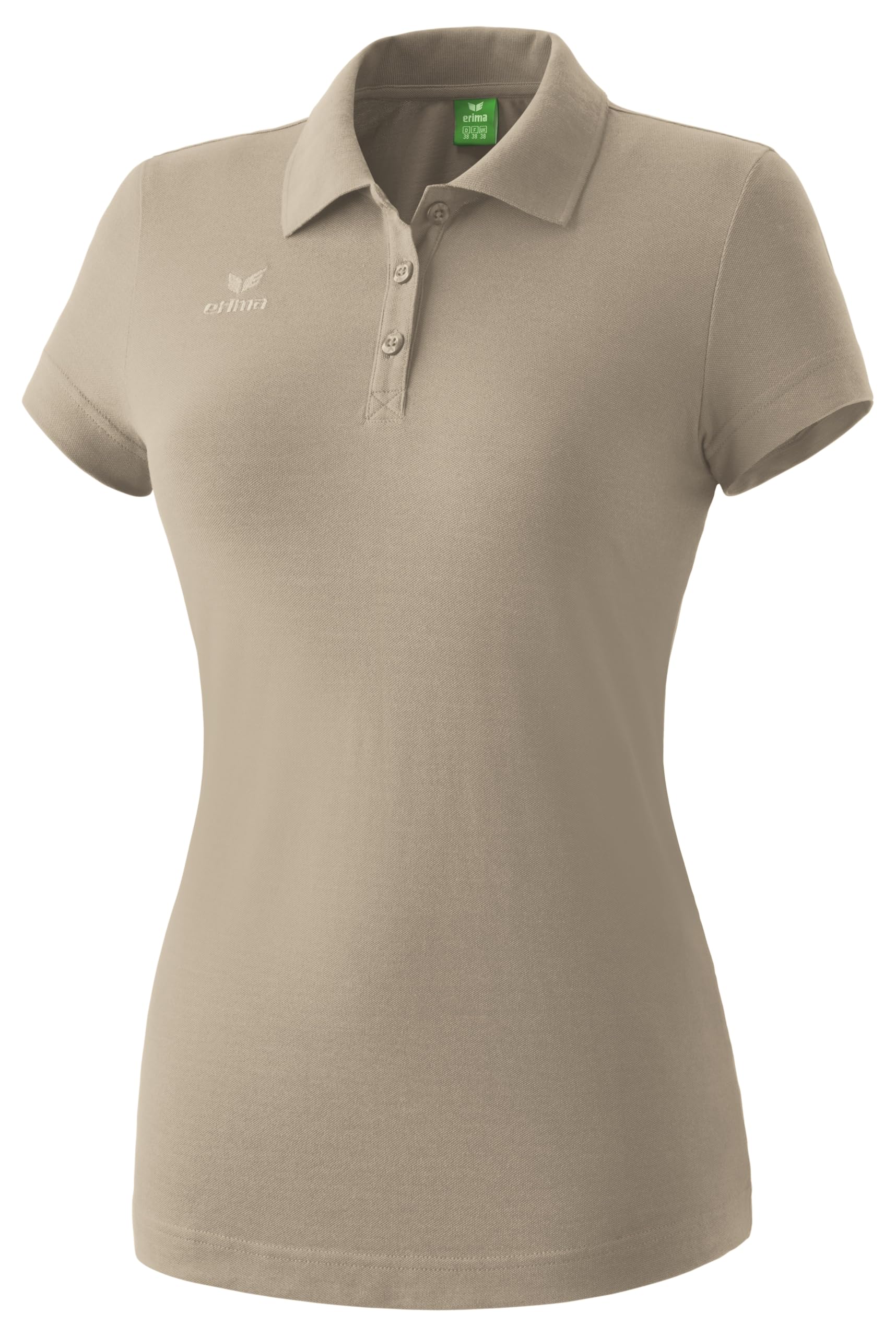 Erima Womens Teamsport Polo Shirt, Beige, 36 EU