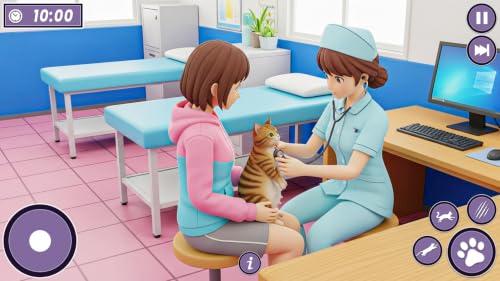 Simulateur de vie de chat enceinte virtuel, refuge pour animaux, jeux 3D – vue 4