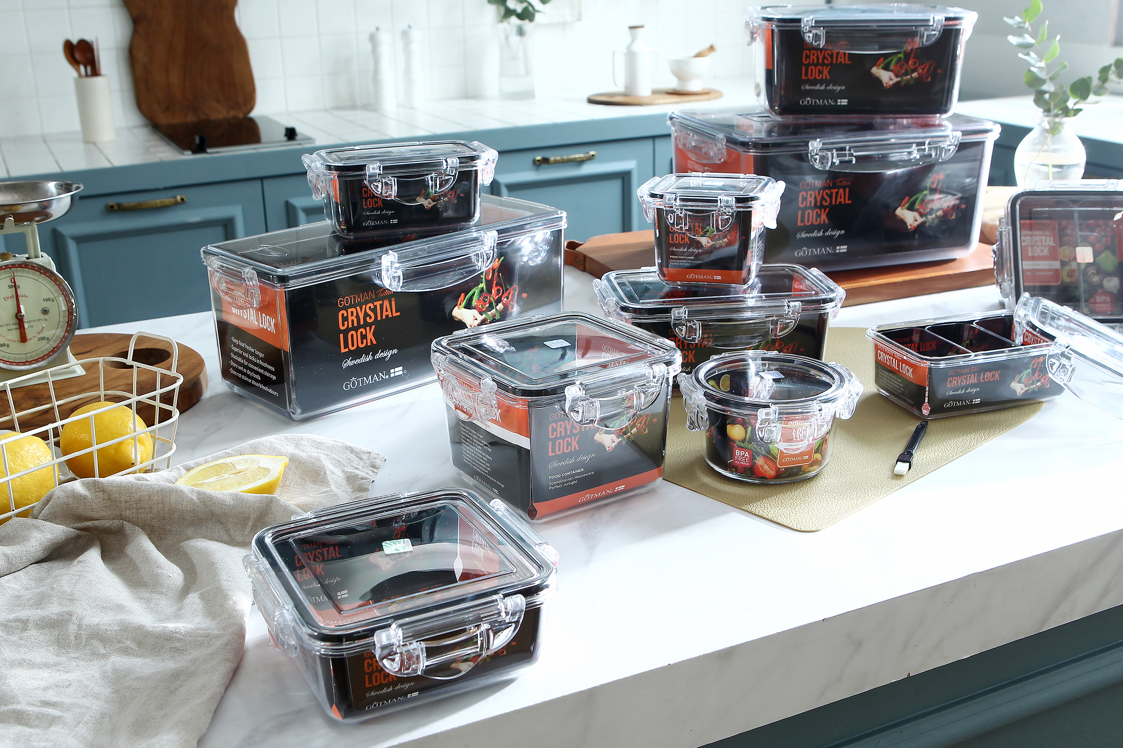 Amazon.com: gotman Airtight Food Storage Container with Lid (111.6