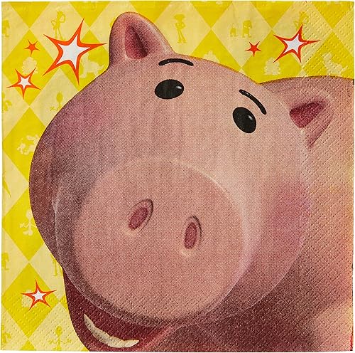 DisneyPixar Toy Story 4 - Servilletas de papel para el almuerzo, 6.5 x 6.5 pulgadas, multicolor, paquete de 16