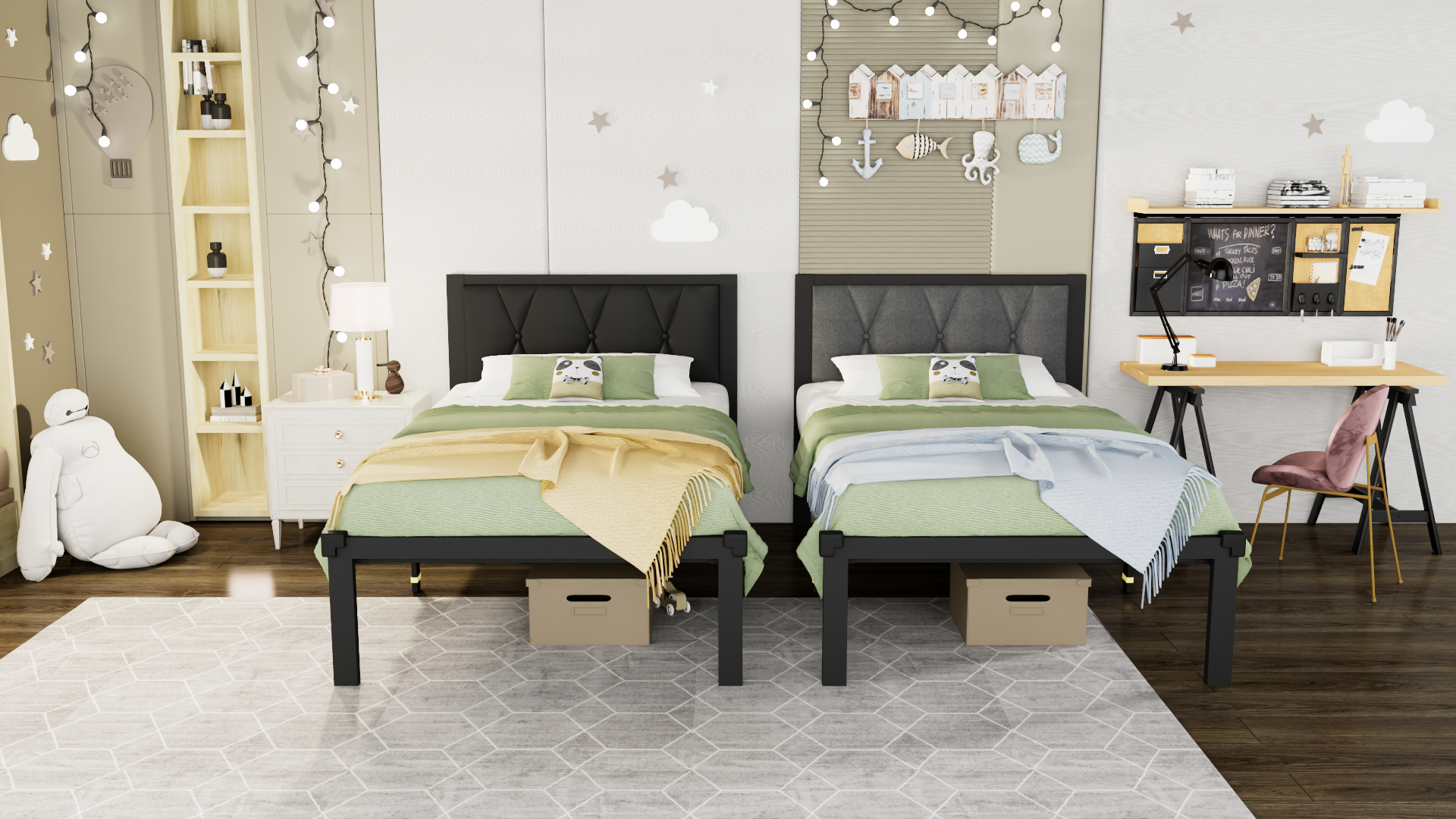cocoaベッド Amazon.com: Feonase Twin Size Metal Bed Frame with Faux Leather