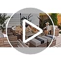 Luxury Patio Conversation Set Wicker