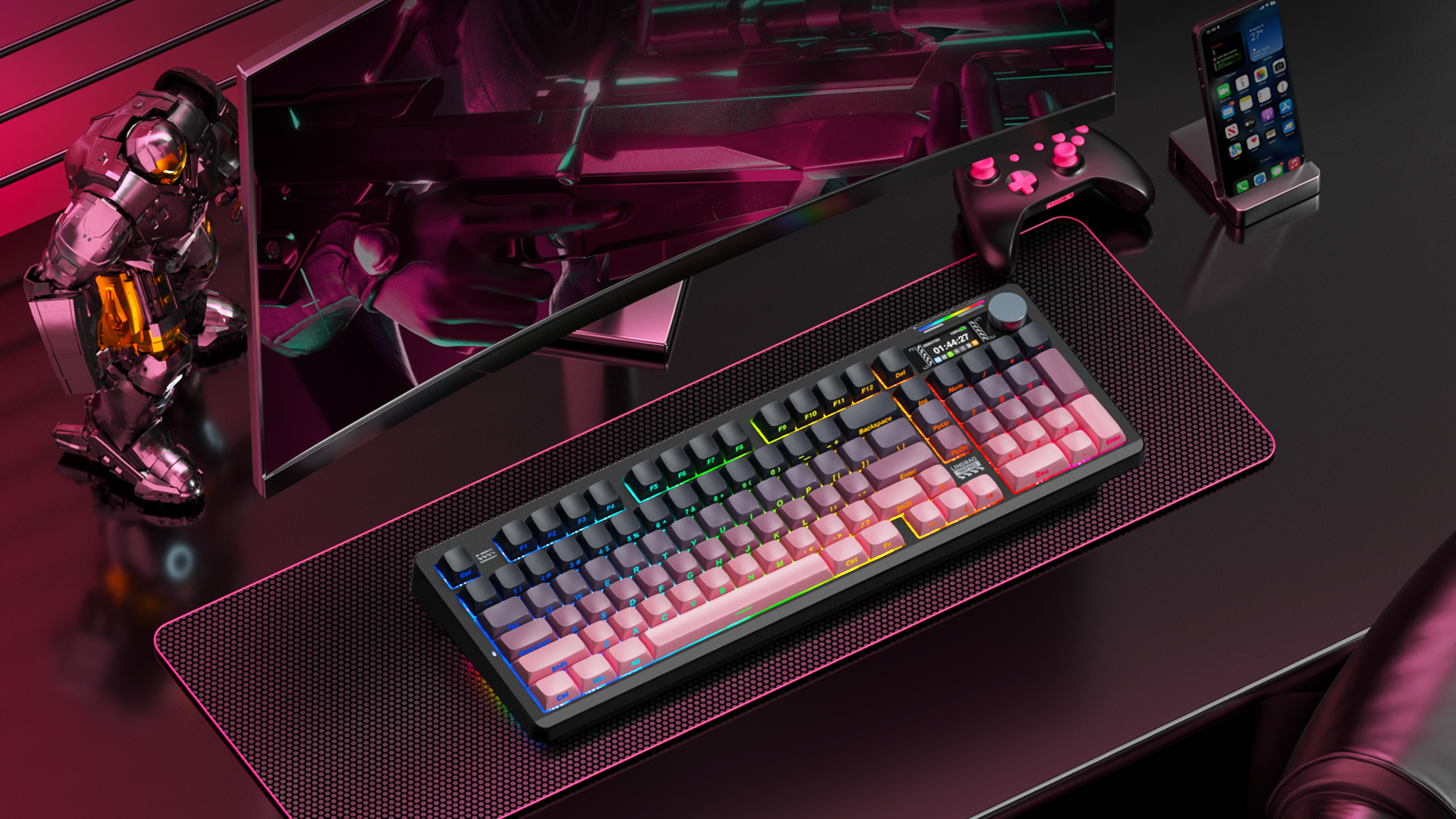 Amazon.com: LINGBAO K98 PRO Mechanical Keyboard Wireless, with