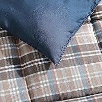 Vista 3 de Eddie Bauer - Juego de edredón individual, ropa de cama reversible de microgamuza con fundas a juego, decoración informal para el hogar