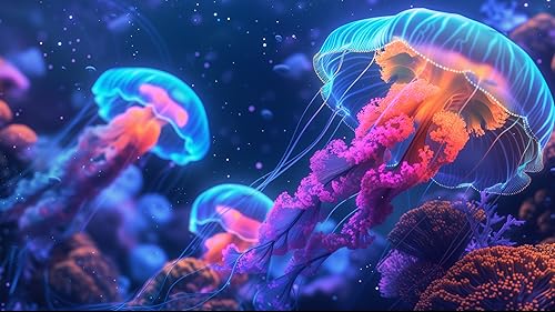 Aquarium Screensaver Ultra HD 4K: A Tranquil Underwater Experience with Realistic Marine Life, Ambie