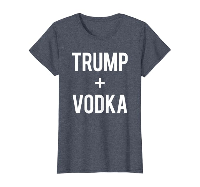 Amazon Com Love Trump And Vodka Re Elect 2020 Election Funny Drinking T Shirt Clothing