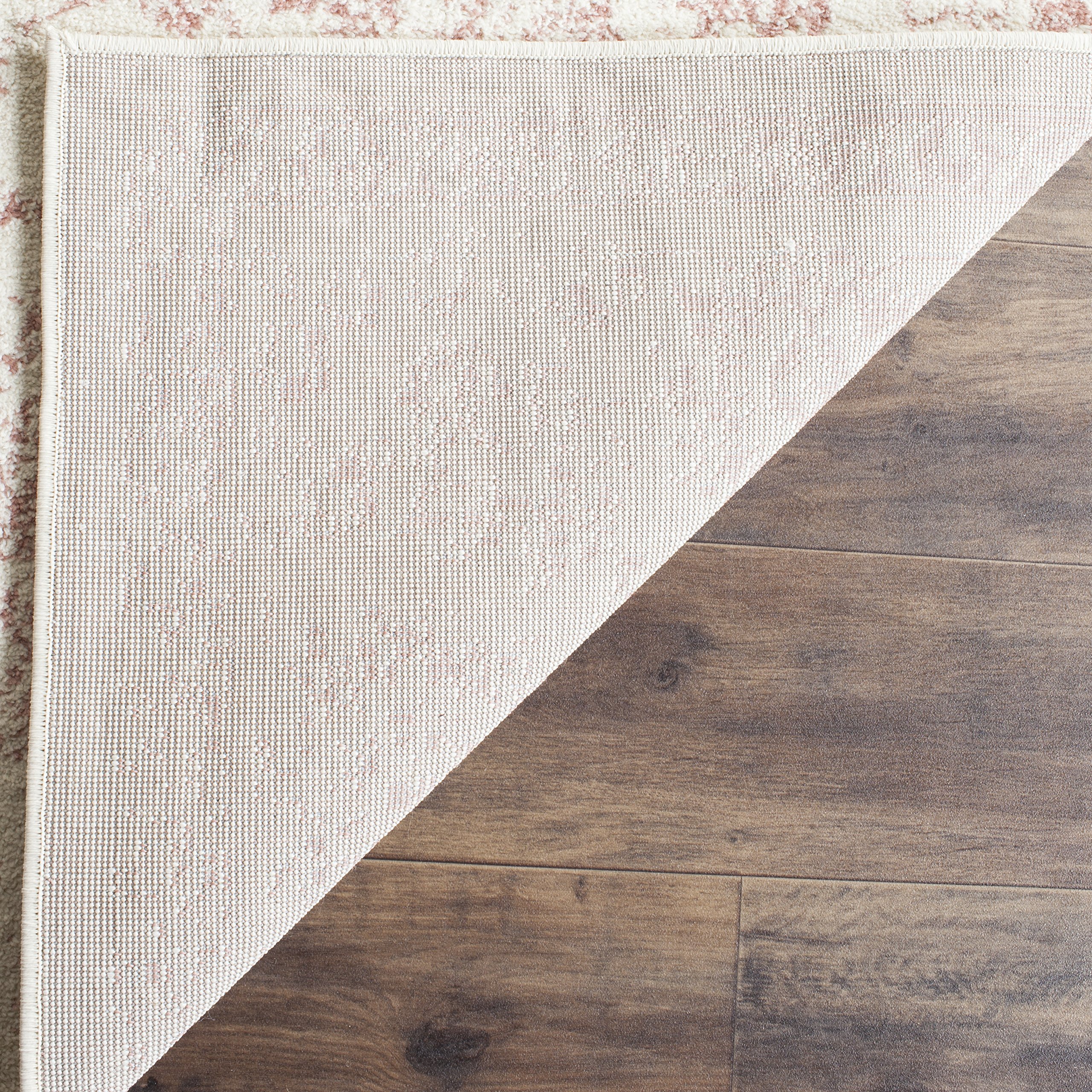 SAFAVIEH Tapis 183 x 274 cm - Adirondack Collection - Transitionnel Design, Ivoire & Rose, Mélange Synthétique Entretien Facile, Idéal pour Salon, Chambre, Bureau