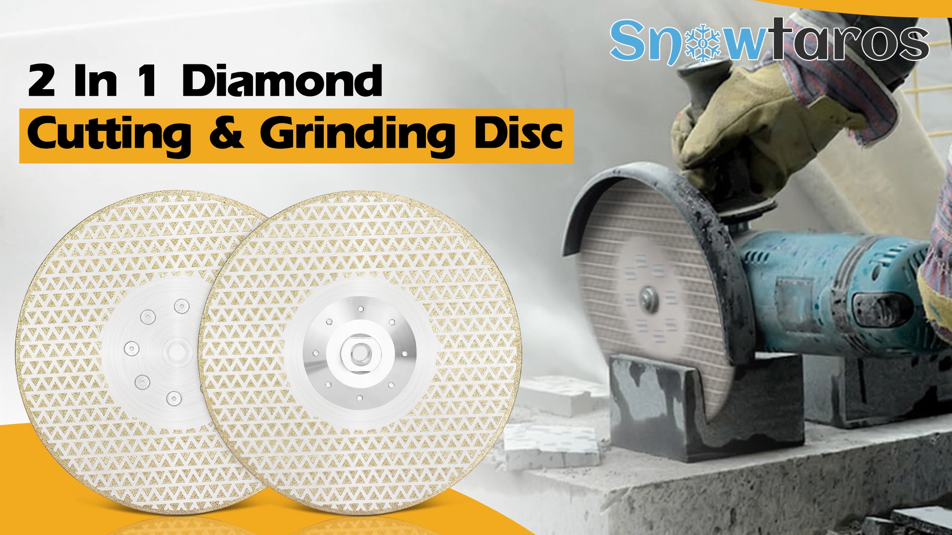 Disco Diamantato 125mm Snowtaros Per Taglio E Smeriglio - Per Piastrelle, Marmo, Granito - Foto 4