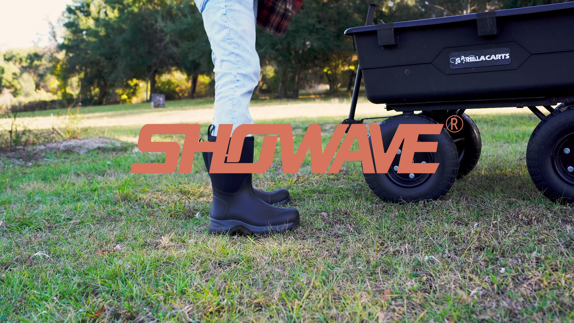 Amazon.com | Showave Men's Mid Calf Rubber Work Boots Waterproof