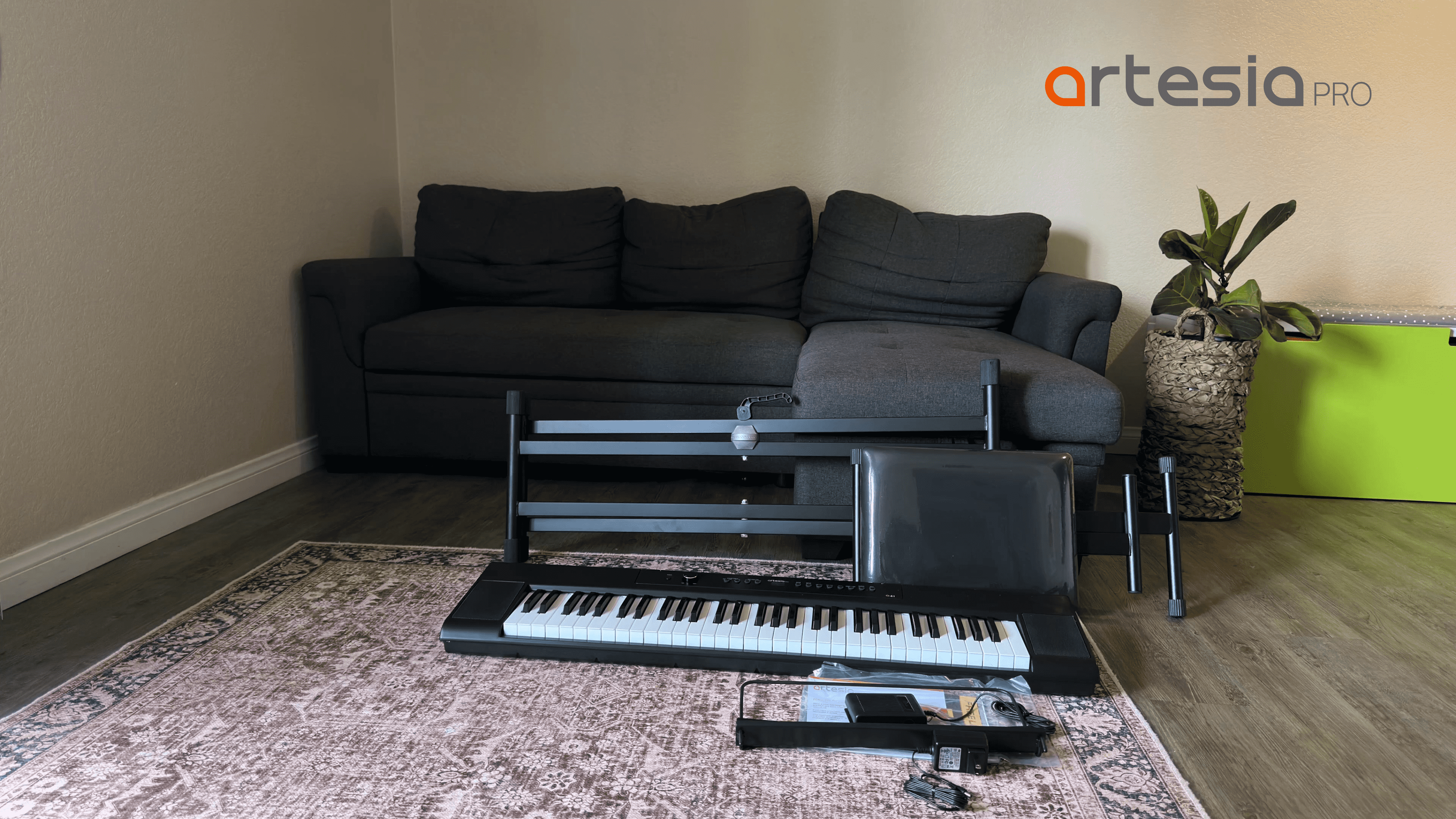 Amazon.com - Artesia Music Piano Keyboard Stand with Deluxe Double