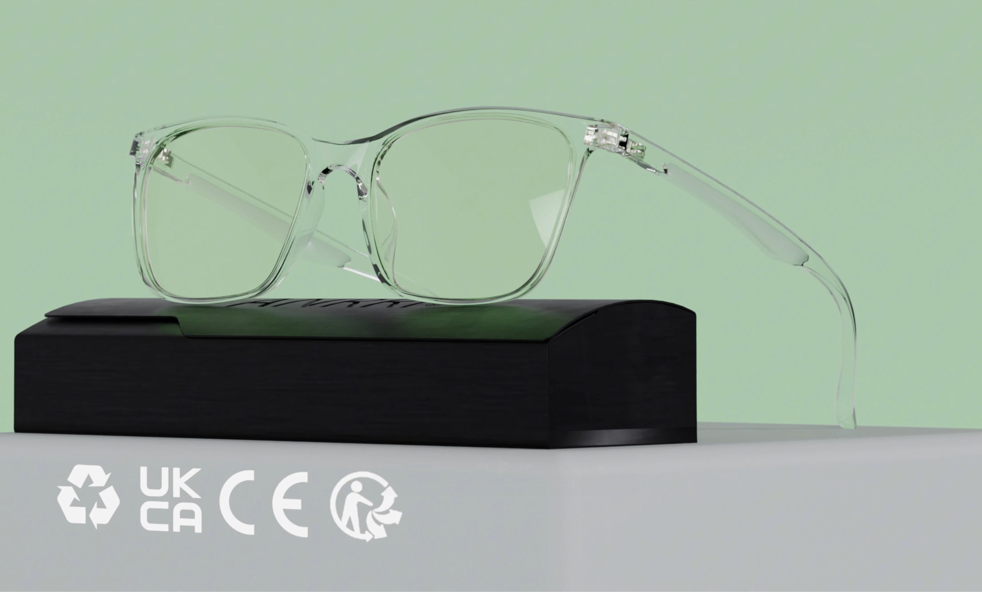 Anti Blue Light Glasses - Computer Blocking Blue Tint  Blue Light Blocking Anti Eyestrain Lens Eyeglasses UV400 Clear Frame main image 2