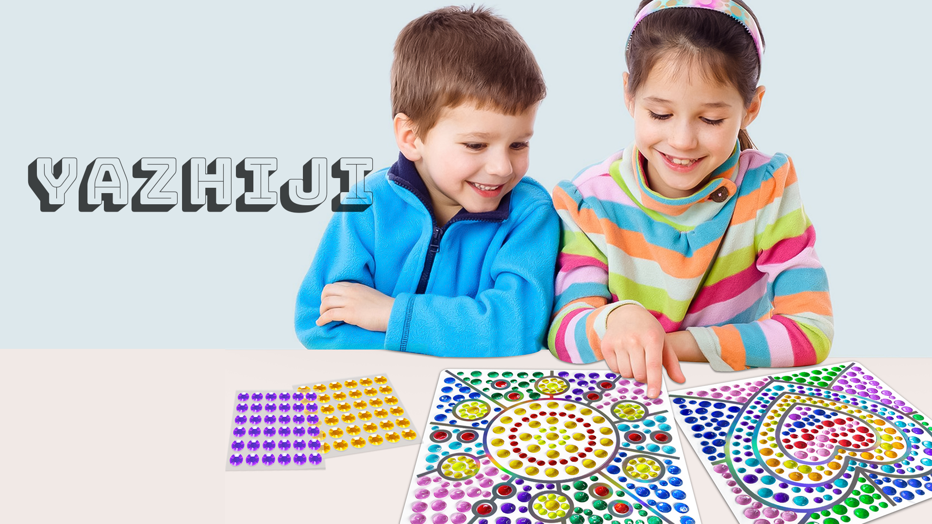 Yazhiji Kit d'artisanat de fenêtre en diamant 3D pour filles et enfants de 6, 7, 8, 9, 10, 11, 12 ans, fournisseur de peinture à faire soi-même pour garçons à partir de