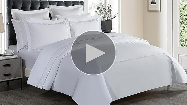 Amazon.com: Hotel Grand White Duvet Cover Set Queen Full
