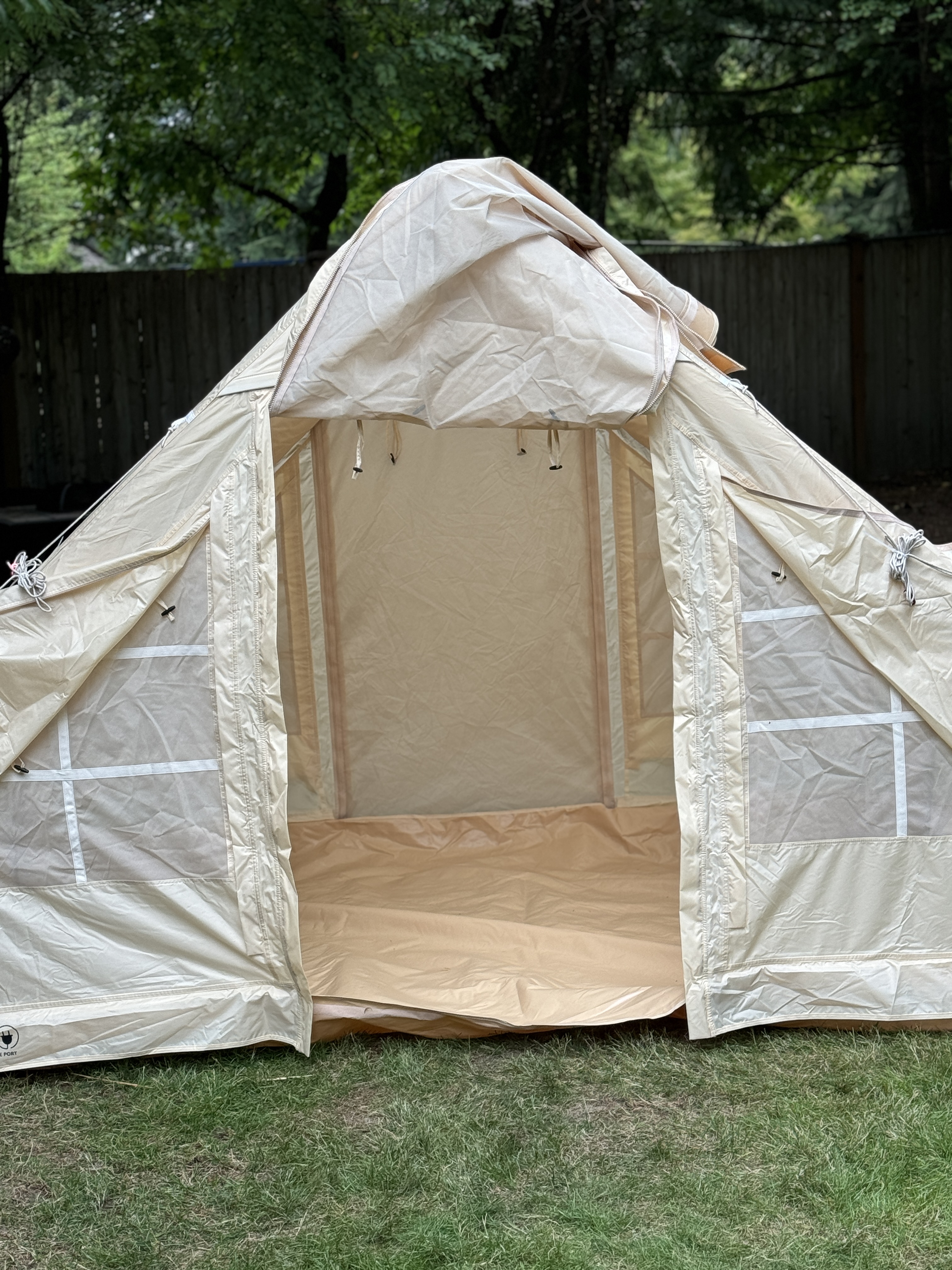 Watch Wise Tiger Inflatable Glamping Tent Backyard Camping Eaay on Amazon Live