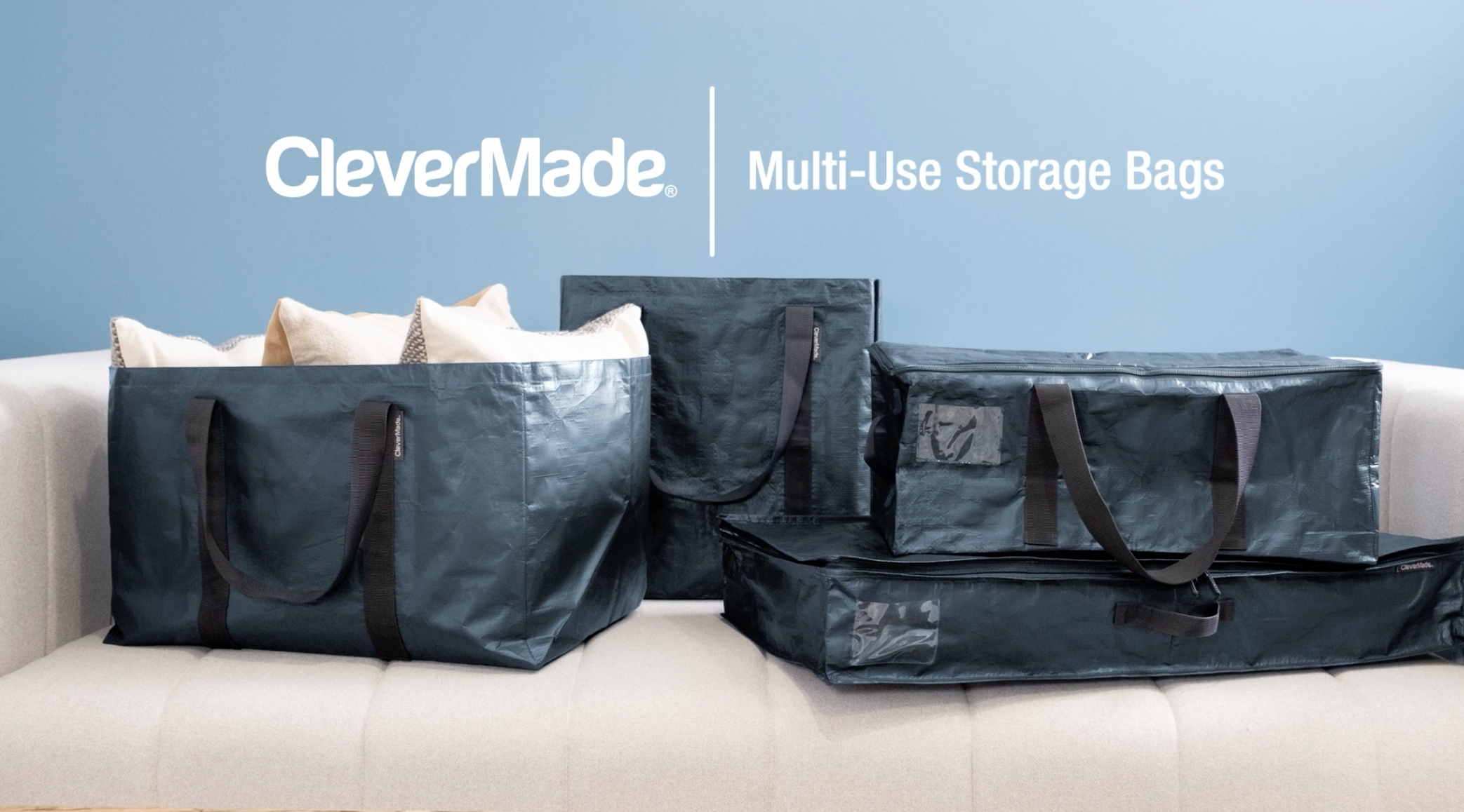 Amazon.com: CleverMade Reusable Grocery Bag XXL 76L, Heavy Duty