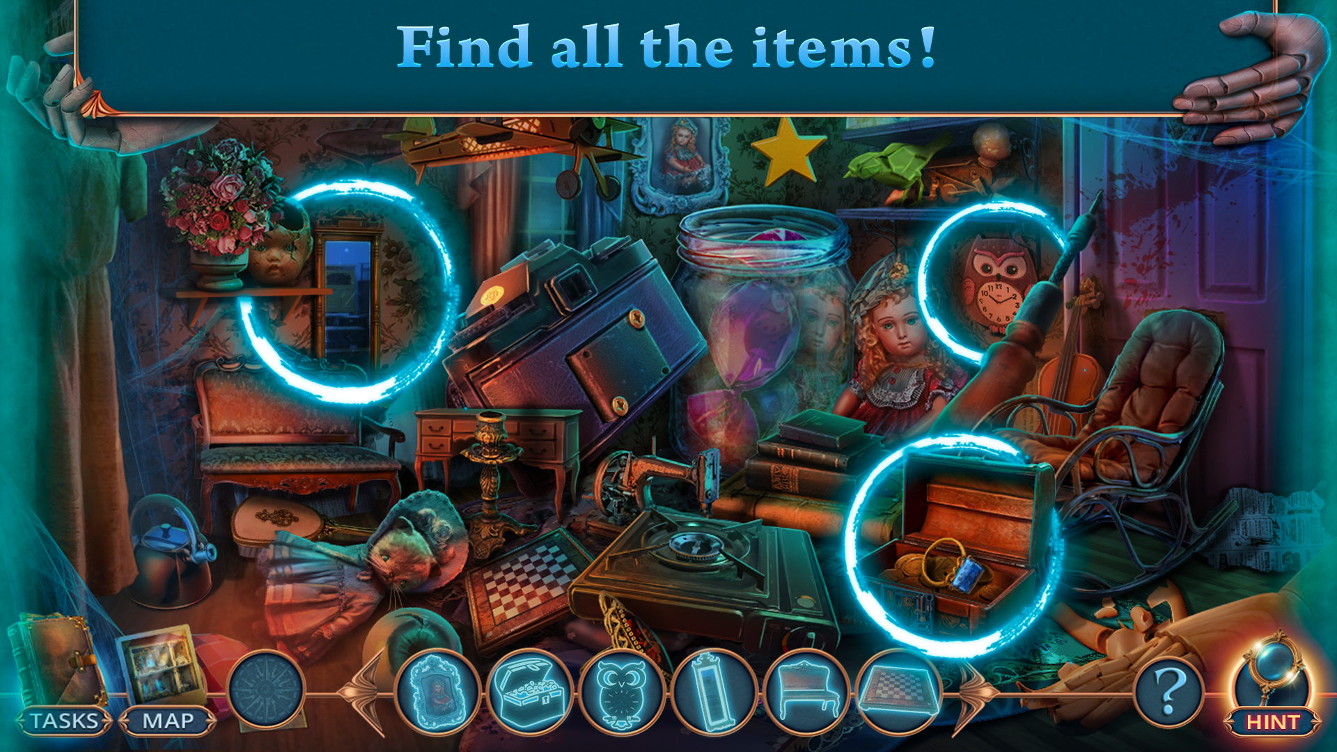 Riddles Objects Hidden Objects - Mystical Riddles: Behind Doll’s Eyes Collector's ...