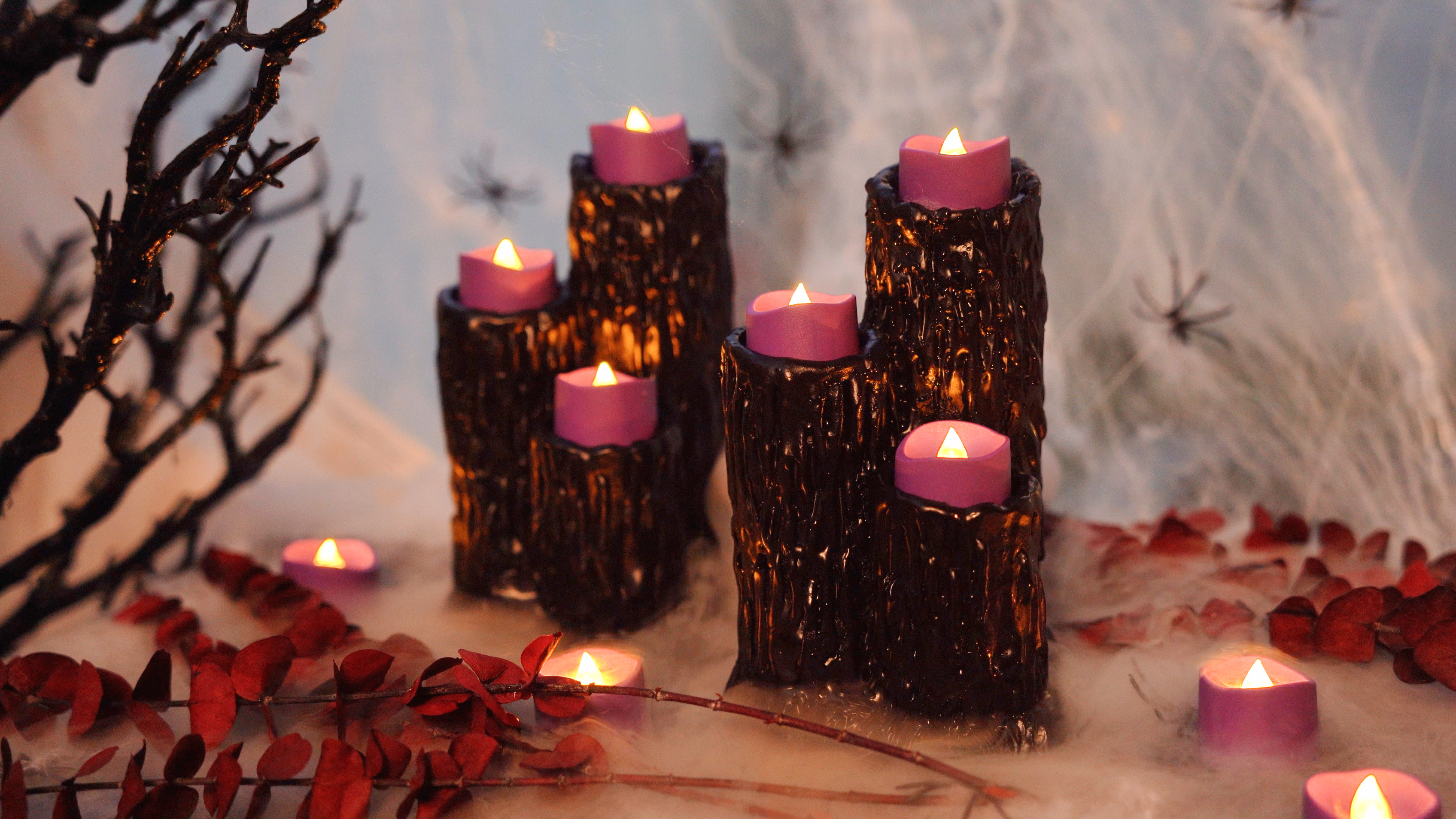 Image of Homemory 24-Pack Purple Flameless Battery Tea Light Candles, 200+ Hours | Flickering LED Tealights for Party Centerpieces, Mardi Gras, Lavender Weddings, Halloween Decor, Memorials and Purple Events