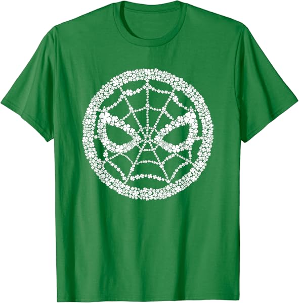Marvel Spider-Man Icon Shamrock Clovers St Patrick’s Day T-Shirt