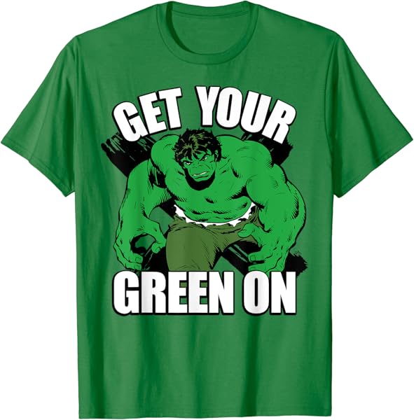 Marvel Hulk Get Your Green On St. Patty\'s Graphic T-Shirt