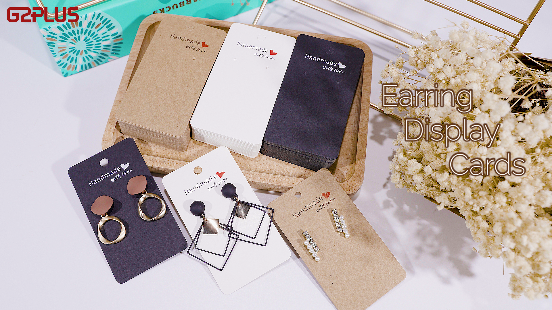 200 Carte Per Orecchini Fai Da Te - Schede Display Gioielli In Kraft - Foto 10