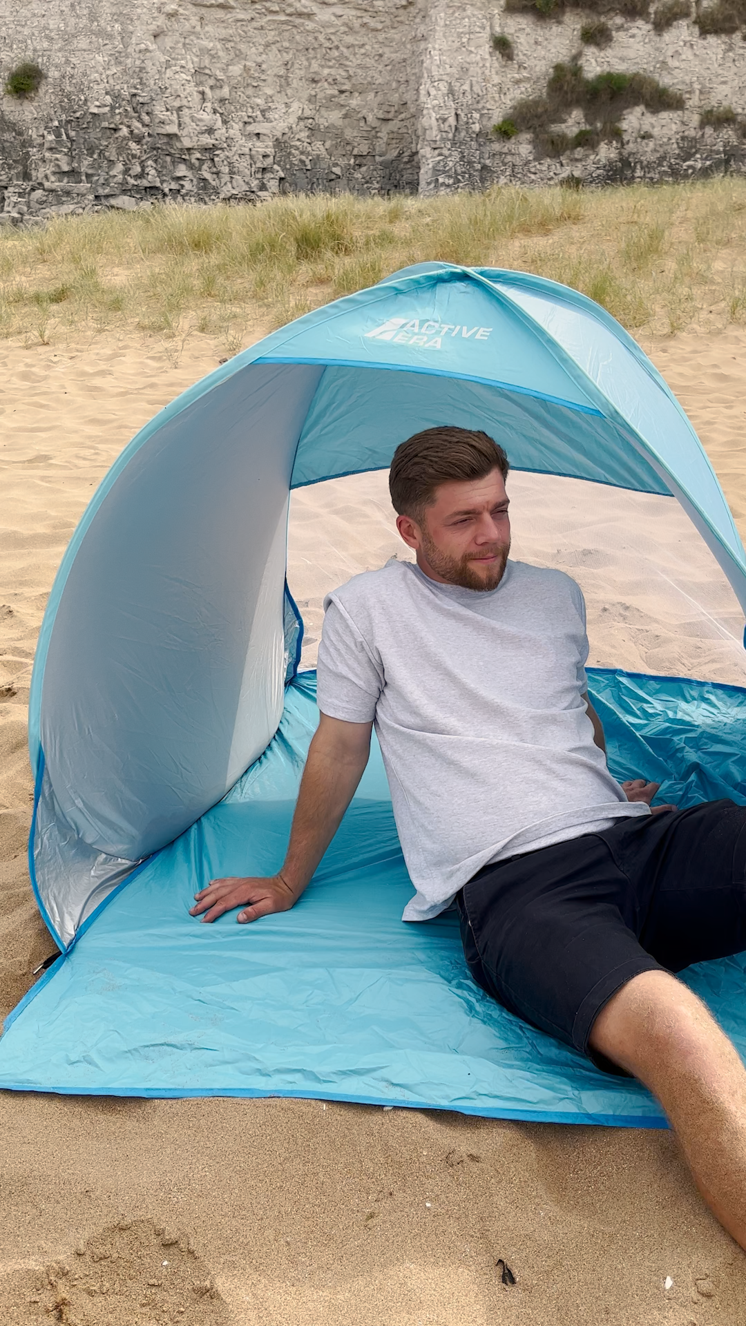 active era beach tent Pop Up Pop Up Sun Protection UPF 50+ Sun Protection Anti-UV 2-3 Person Beach Shelter with Carry Bag and Pegs Wellgo B-239DU Platform Bike PFAS Tarp Size:30′ X 60′ you can create a