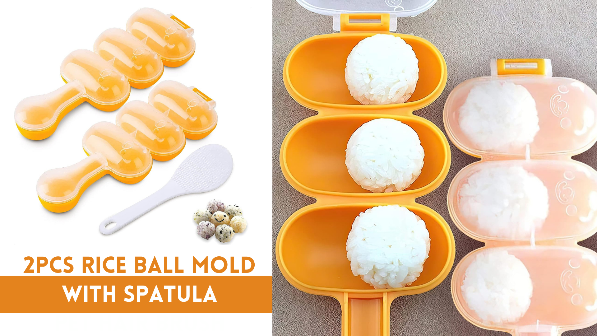 RiceBall.ページ Watch Shaker Ball Rice Roller Rice Ball Maker Kit on Amazon Live