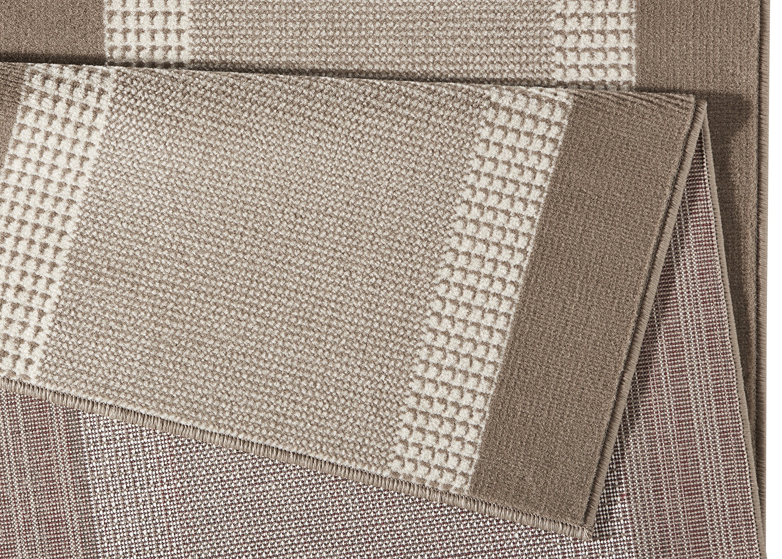 Hanse Home Teppich Läufer Band 80x500cm – Teppichläufer Weicher Kurzflor Teppich Modernes Design Läufer für Flur, Schlafzimmer, Kinderzimmer, Badezimmer, Wohnzimmer, Küche Dekoläufer – Beige Creme