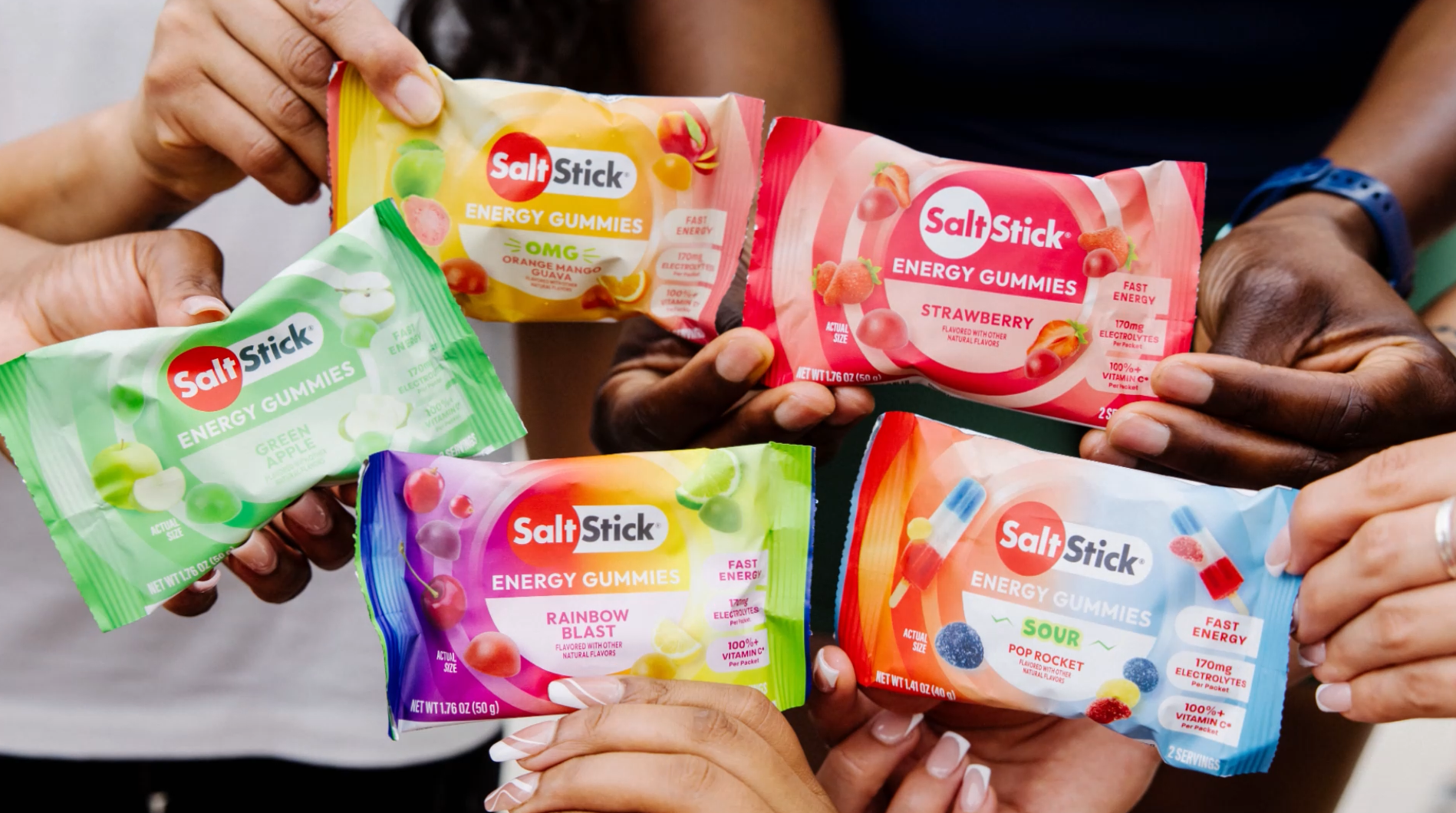 ソルスティック　エナジー　salstic Amazon.com: SaltStick Energy Gummies with Electrolytes, Sour Blue