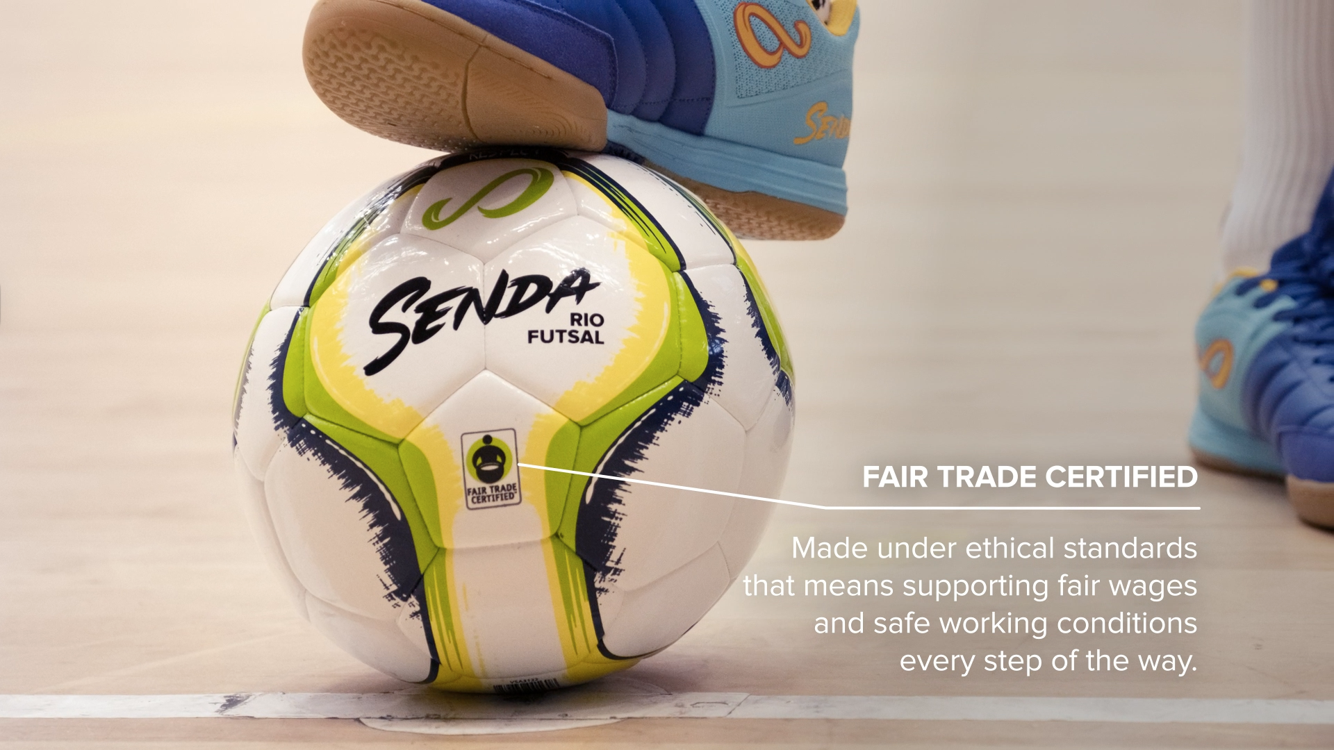 Amazon.com : SENDA Rio Match Futsal Ball, Fair Trade