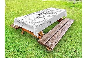 Ambesonne Octopus Outdoor Tablecloth: Tattoo-worthy Octopus Style