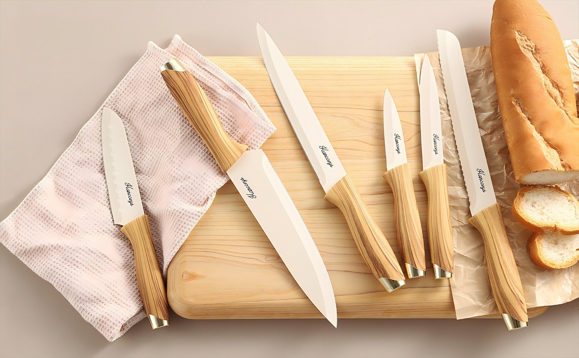 Amazon.com: Hancorys Knife set, 13 Pieces Kitchen Knives Set