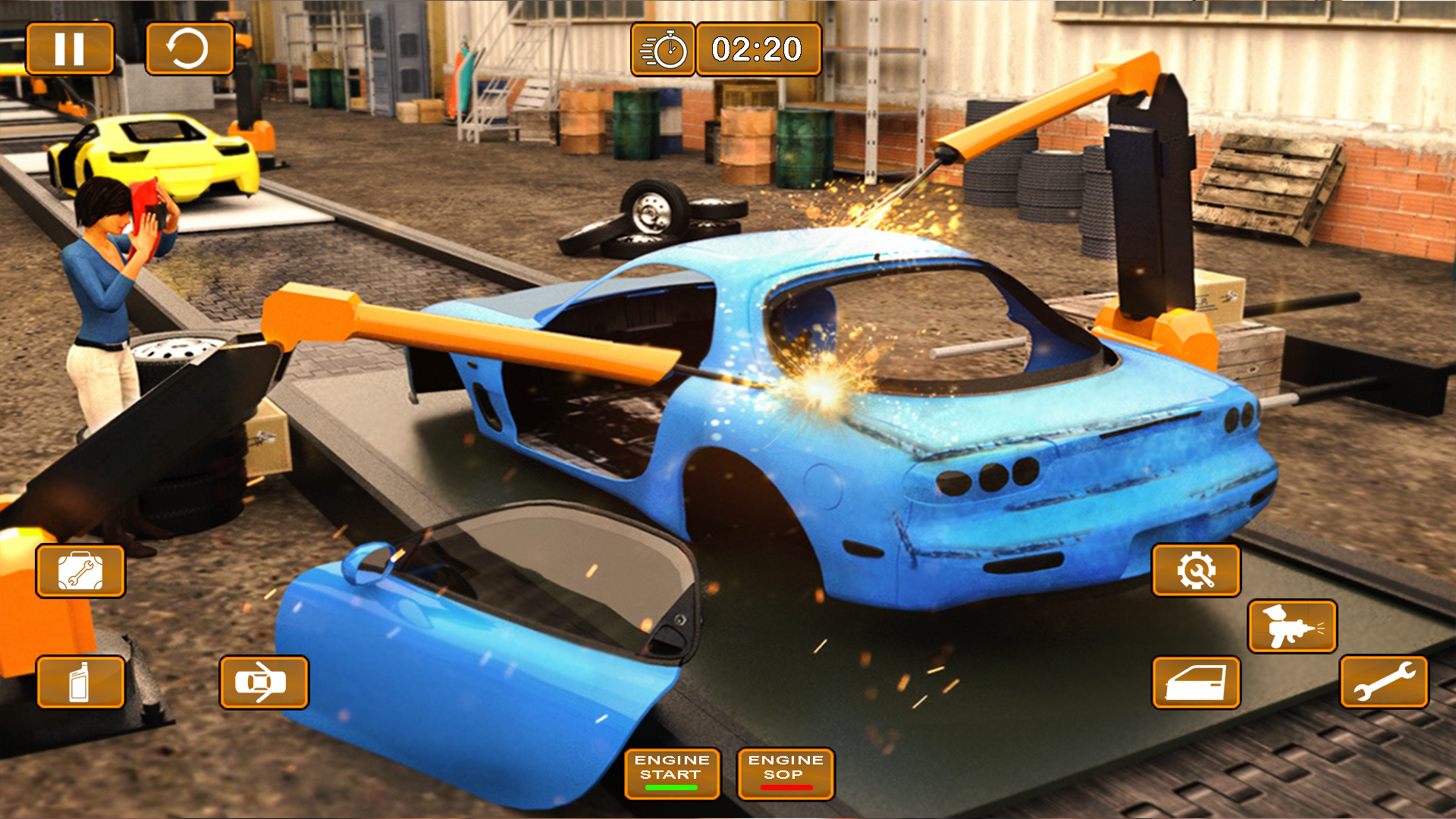 自動車整備士車両修復シミュレーターゲーム 2024: ジャンクヤードでの