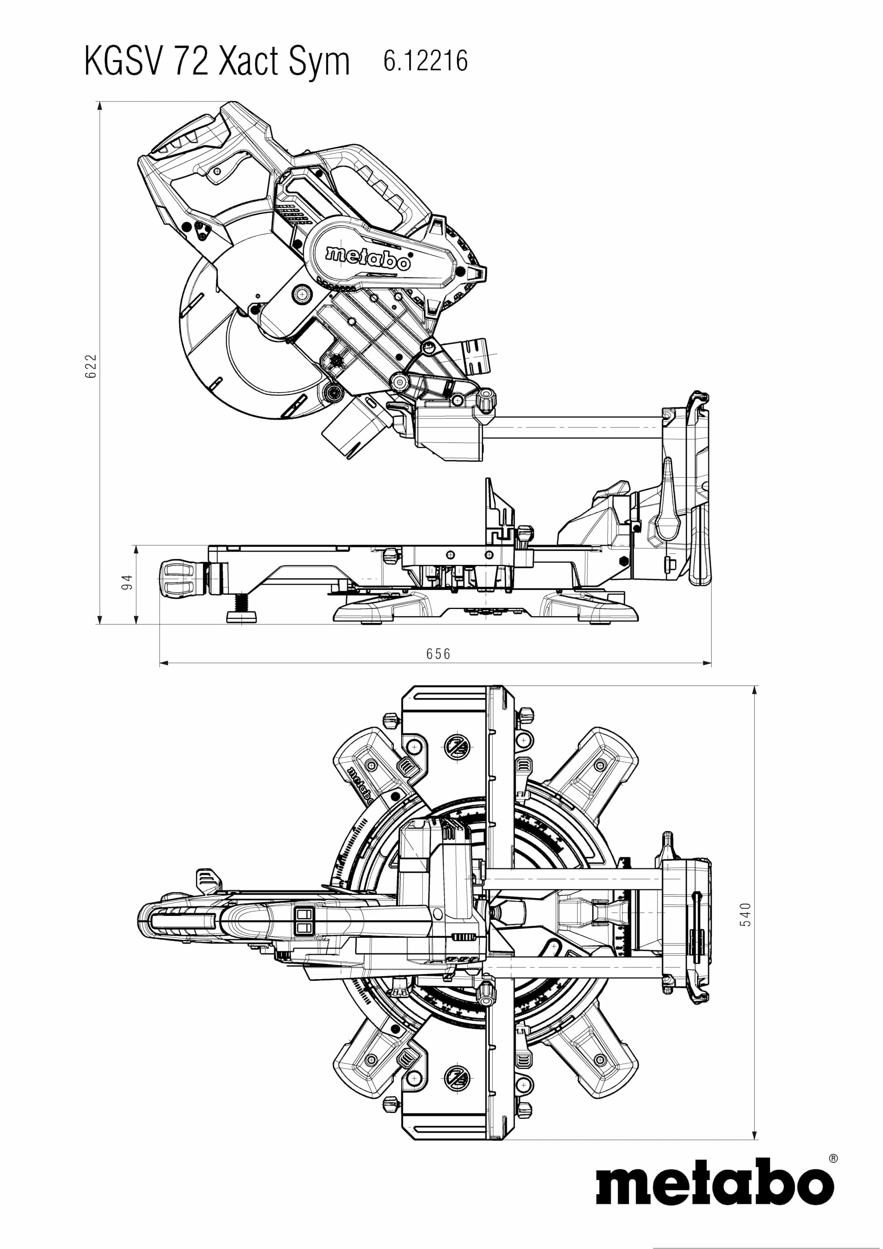 KGSV 72 Xact SYM - 1.8 Kw - Ø 216mm