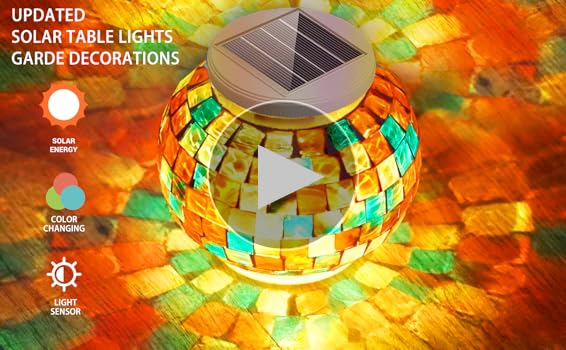 SunKite Solar Table Lights Outdoor Indoor Color Changing
