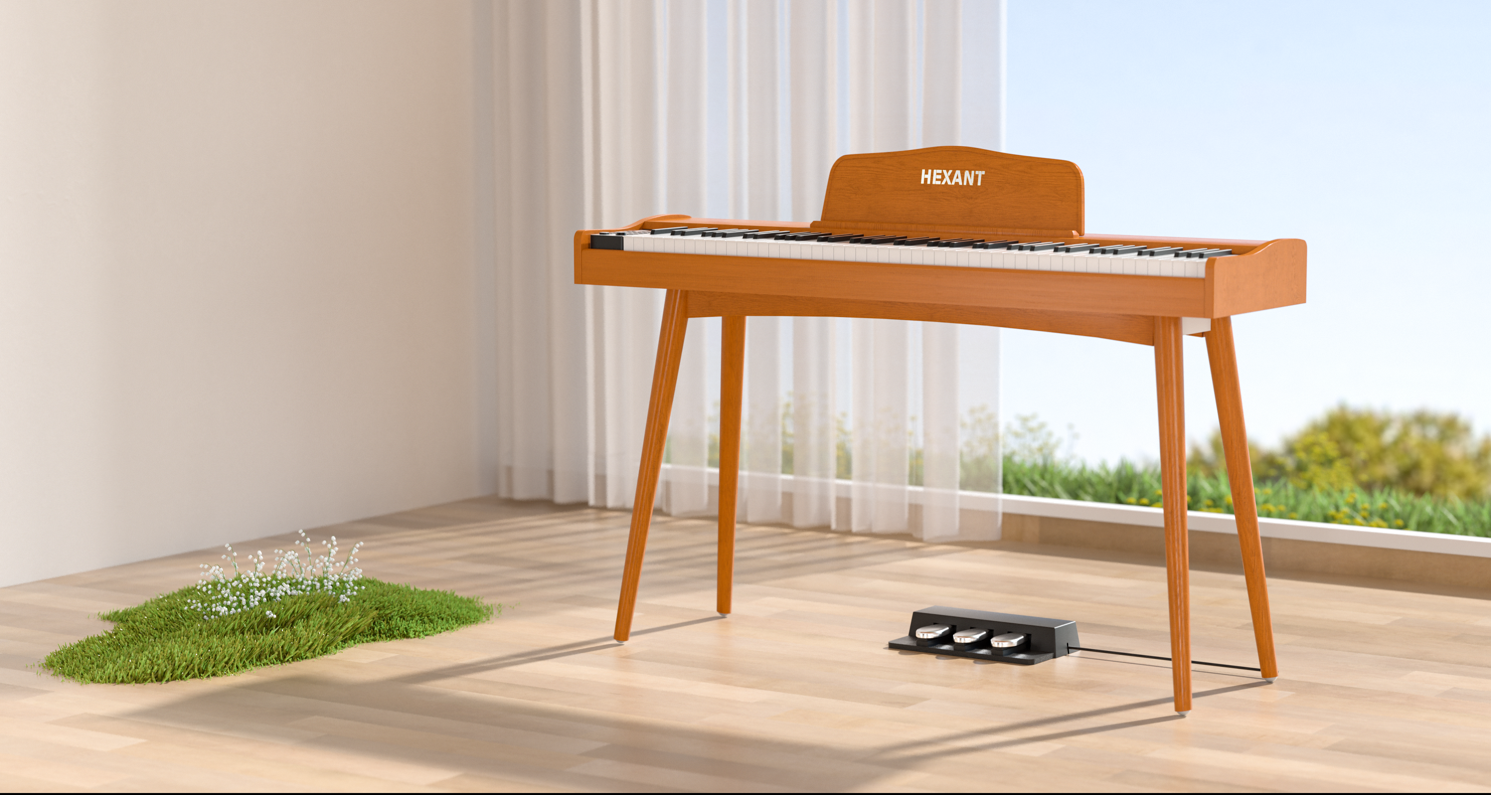 Amazon.com: HEXANT 88- Key Hammer Weighted Digital Keyboard Piano