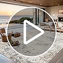8x10 Area Rugs for Living Room - Washable Rug Modern Abstract Soft Large Neutral Non-Slip Carpet Indoor Floor Stain Resistant Thin Carpets for Bedroom Dining Room Farmhouse Nursery Home Office Multi