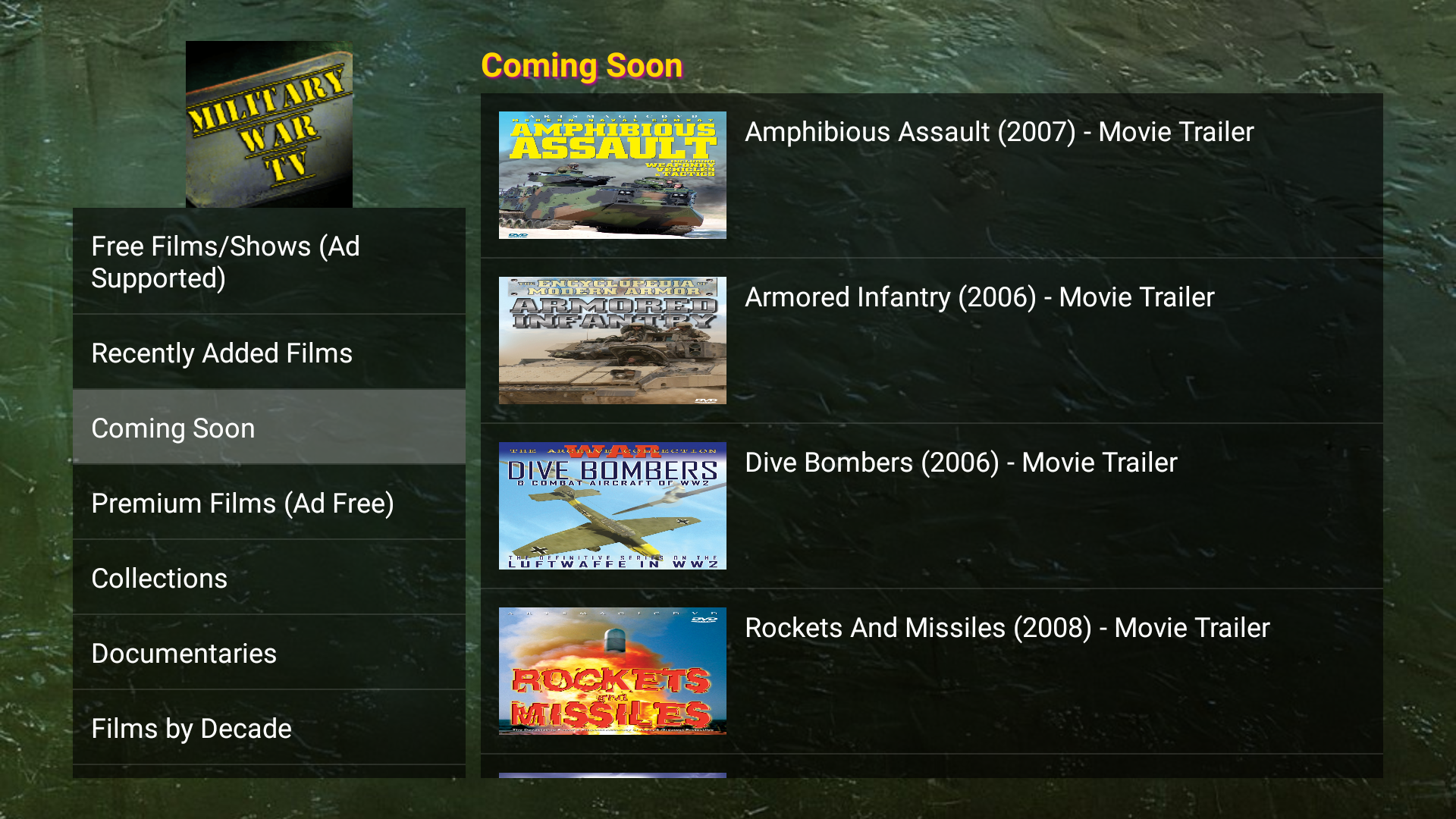 Military War TV - App on Amazon Appstore
