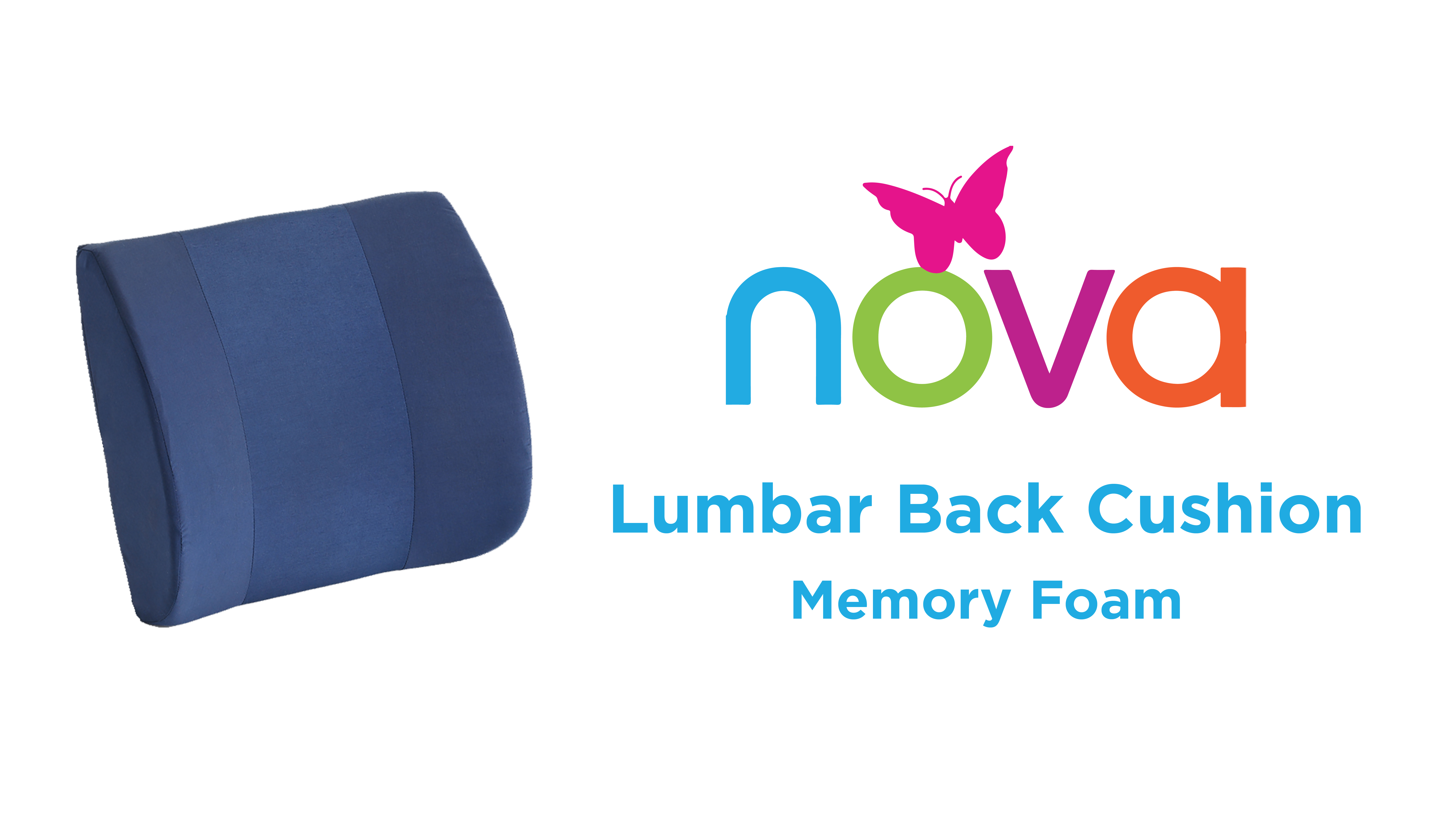 Amazon.com: NOVA Medical Memory Foam Lumbar Cushion Blue : Health