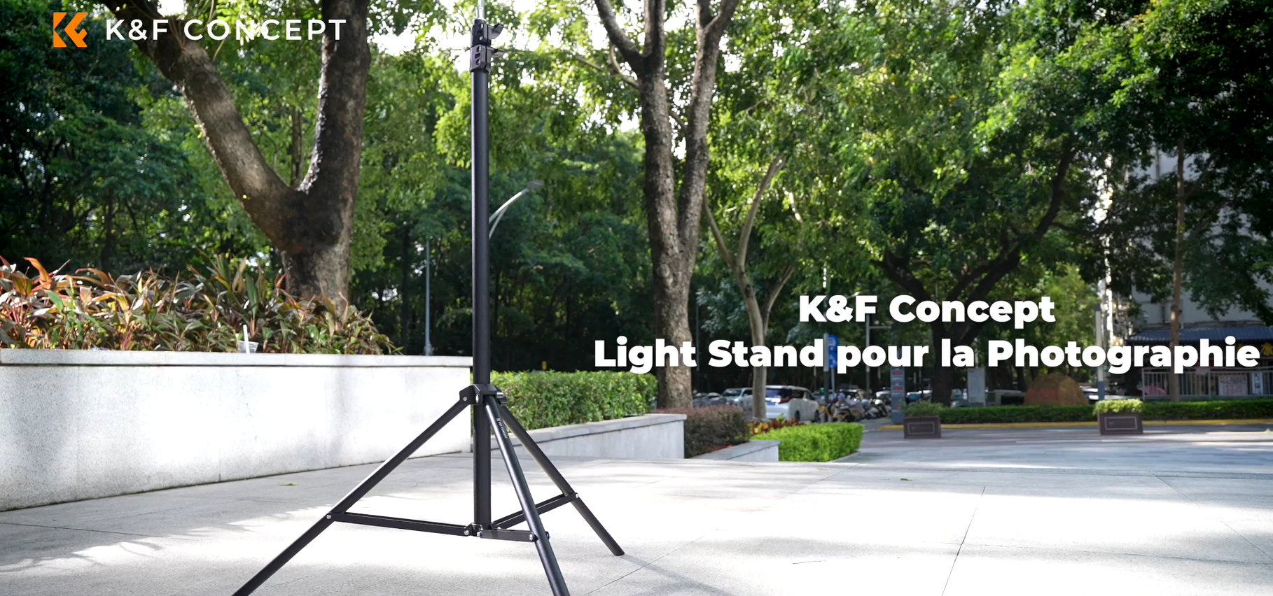 K&F Concept Trépied Éclairage Studio 230cm Métal - Support Photo Vidéo Avec Sac De Transport